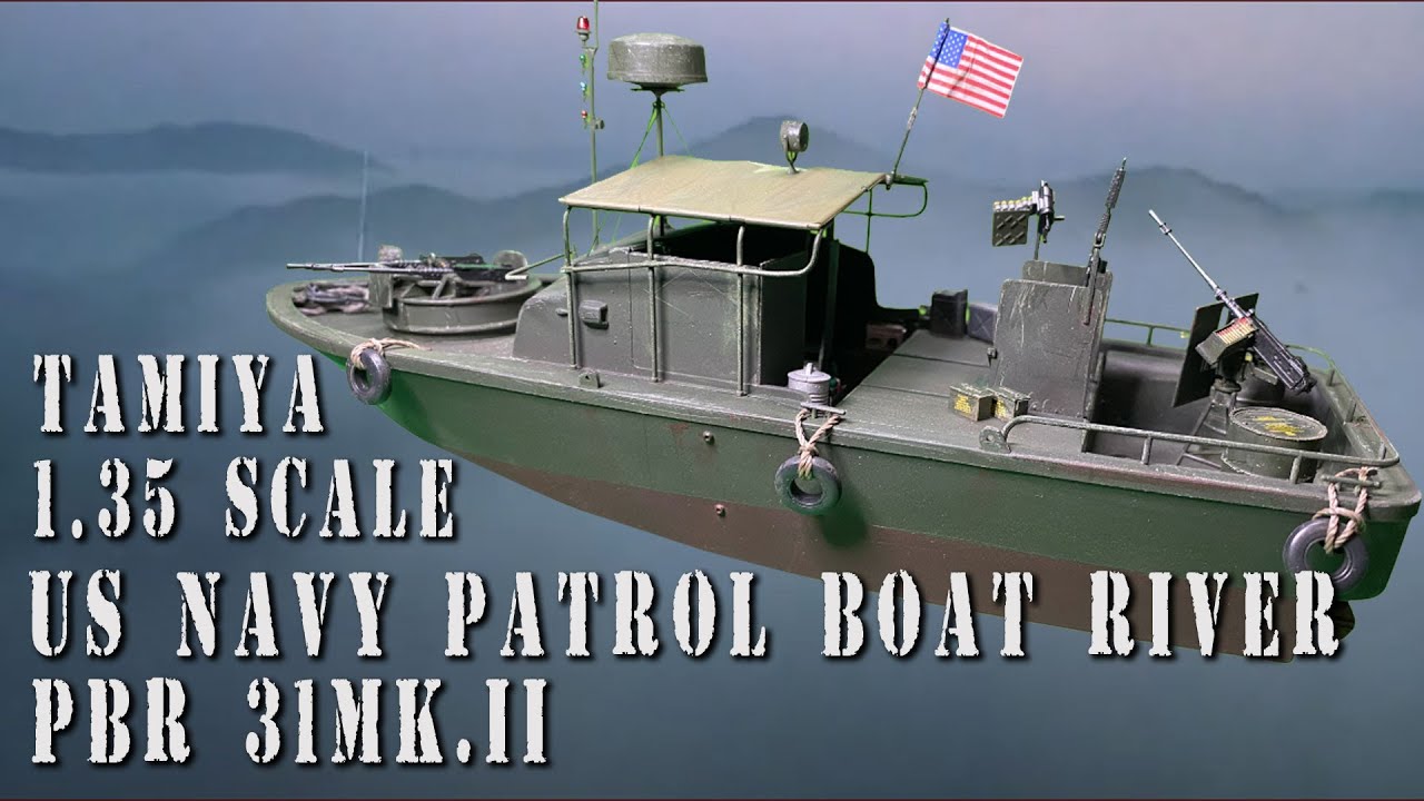 Патрульный катер ВМС США PBR31Mk. II River в масштабе 1:35 от Tamiya.