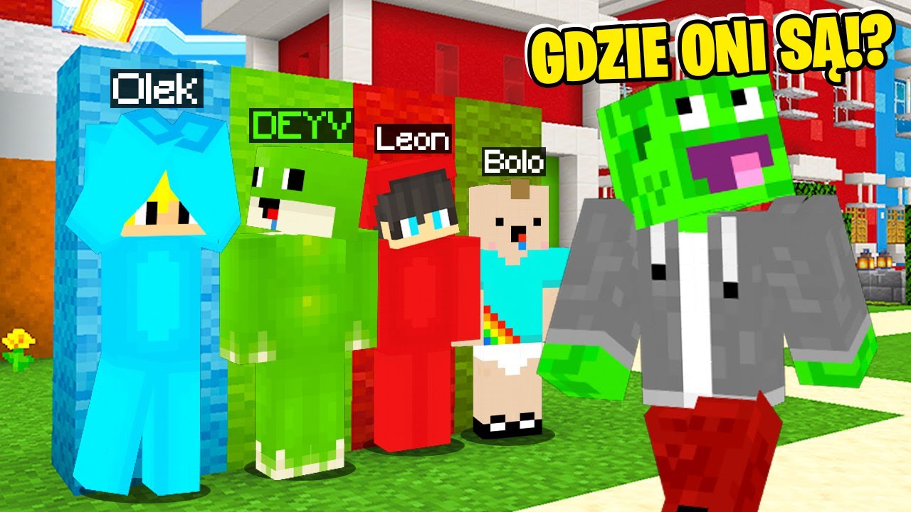 CHOWANY KOLORAMI z CAŁYM PALIONOWEM w Minecraft!