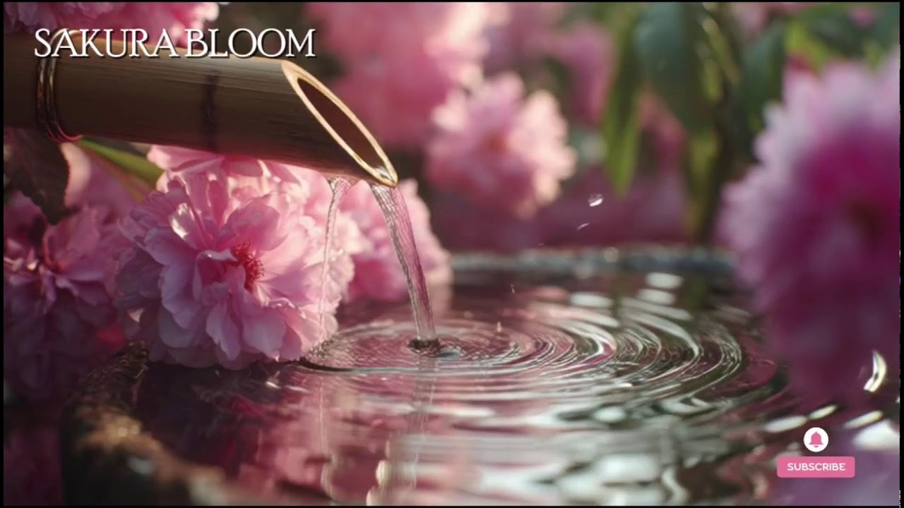 🔴 桜の調べ – 日本庭園の水音と風鈴の癒し | 心を落ち着ける音楽👉 Zen garden + wind chimes vibes.