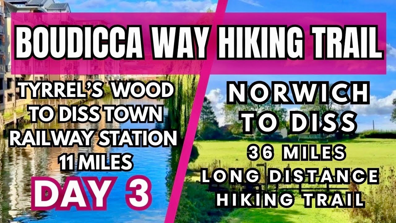 Boudicca Way - Day 3 Tyrrel’s Wood to Diss Railway Station, 11 mile, Norfolk🏴󠁧󠁢󠁥󠁮󠁧󠁿🇬🇧