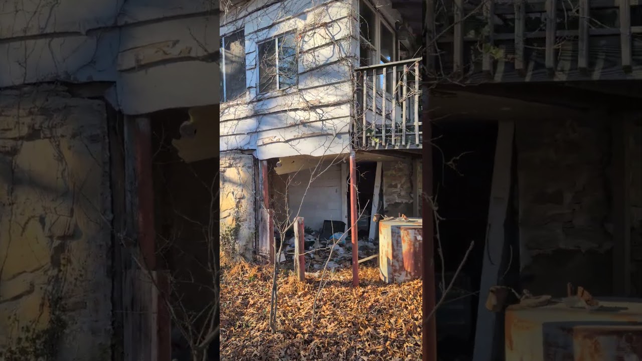 old rundown trashed house