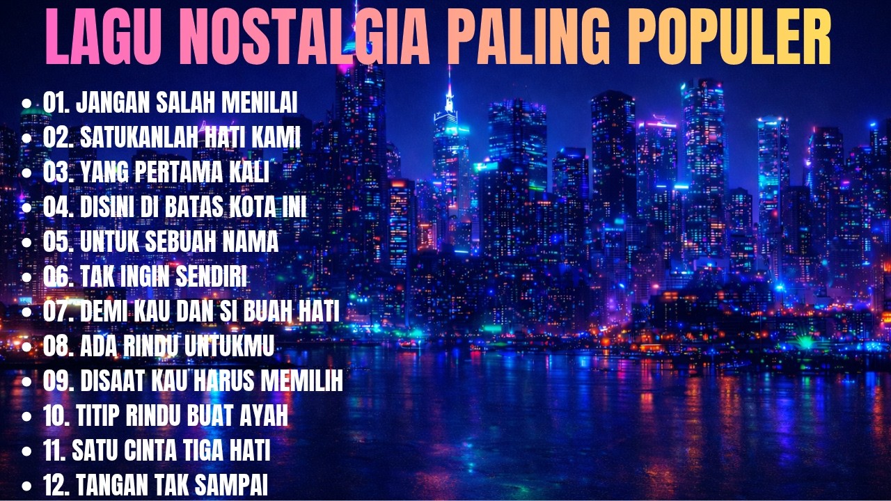 Lagu Nostalgia Paling Populer 80an–90an Terbaik Sepanjang Masa | Tembang Kenangan Nonstop