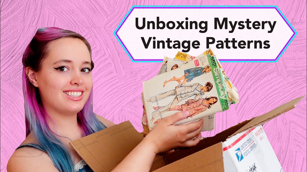 Unboxing mystery Vintage 60's & 70's Sewing Patterns | Vintage sewing pattern haul & sale