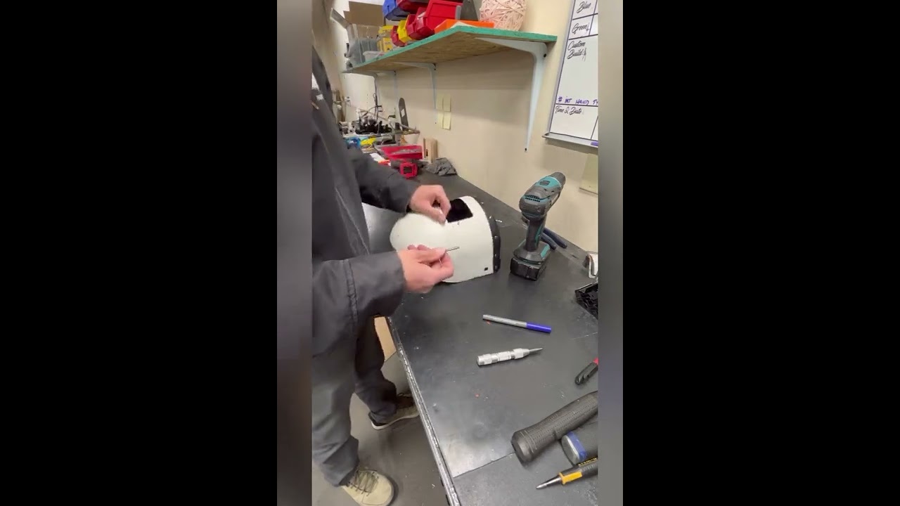 CMR Flip Up install on a Fiber Metal