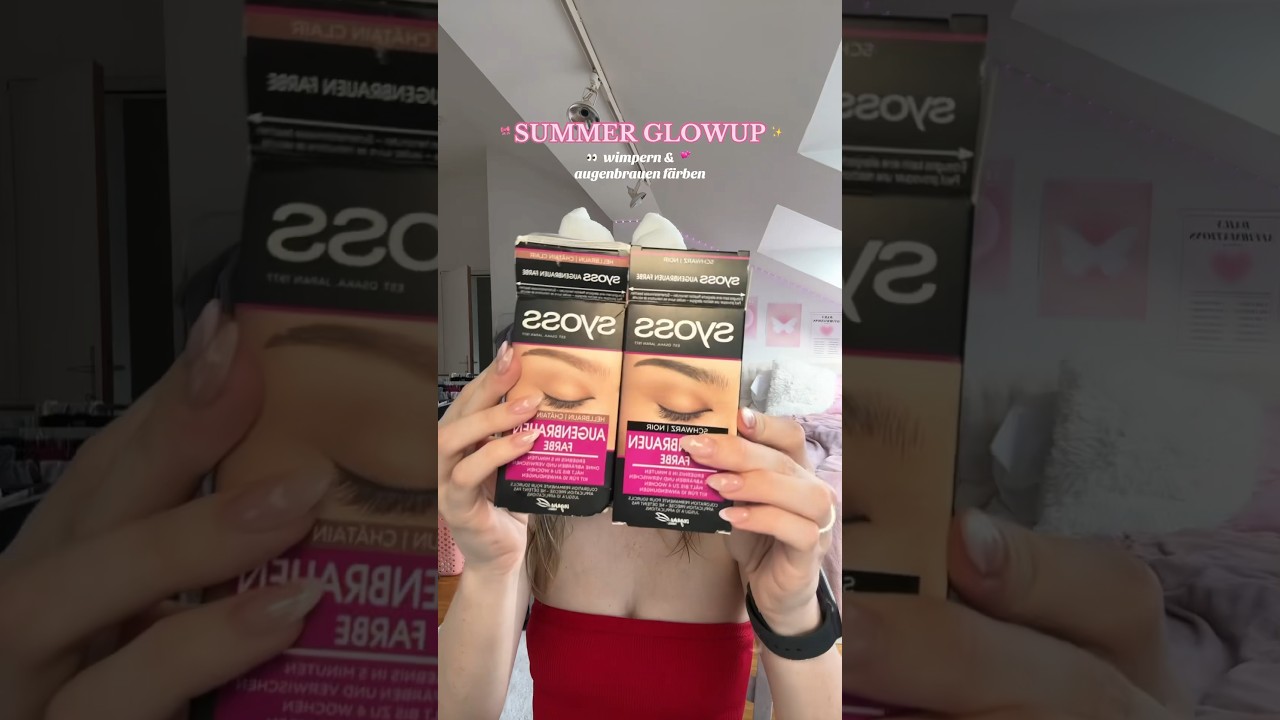 wimpern und augenbrauen f&auml;rben f&uuml;r den Sommer ist so praktisch 💞 #glowup #glowuptips #summer