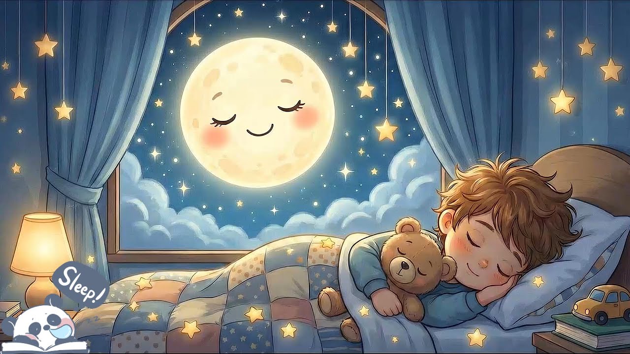 Soothing Baby Sleep Music 🌜 Mozart Brahms Lullaby 🎵 Let Your Mind Rest and Sleep Deeply
