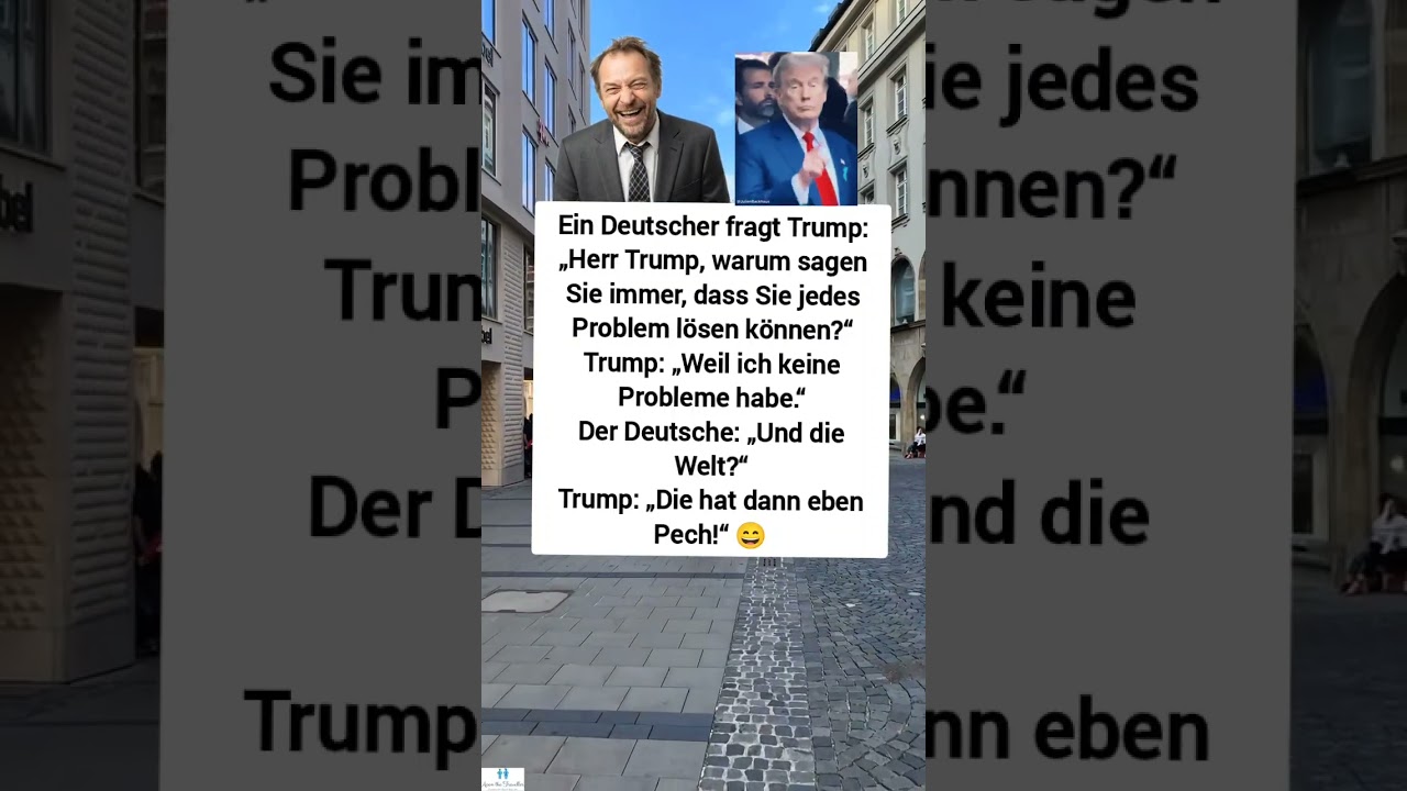 TRUMP: &bdquo;DIE WELT HAT PECH!&ldquo; 😳 #lustig #memes#trump#politics#humor#shorts#deutsch#viral #flachwitz