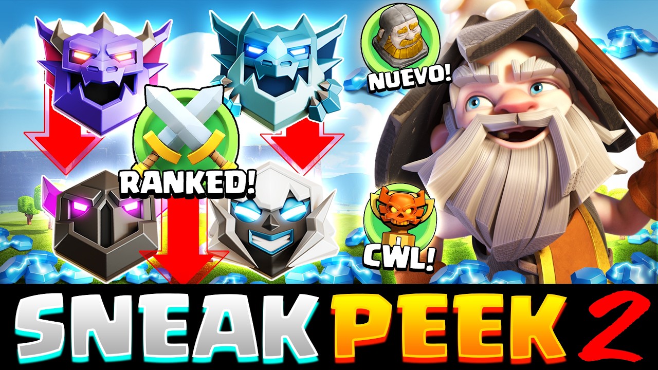 🚨 SNEAK PEEK 2 - CAMBIOS BRUTALES en LIGAS RANKED, NUEVOS NERFEOS y MUCHO MÁS! - Clash of Clans