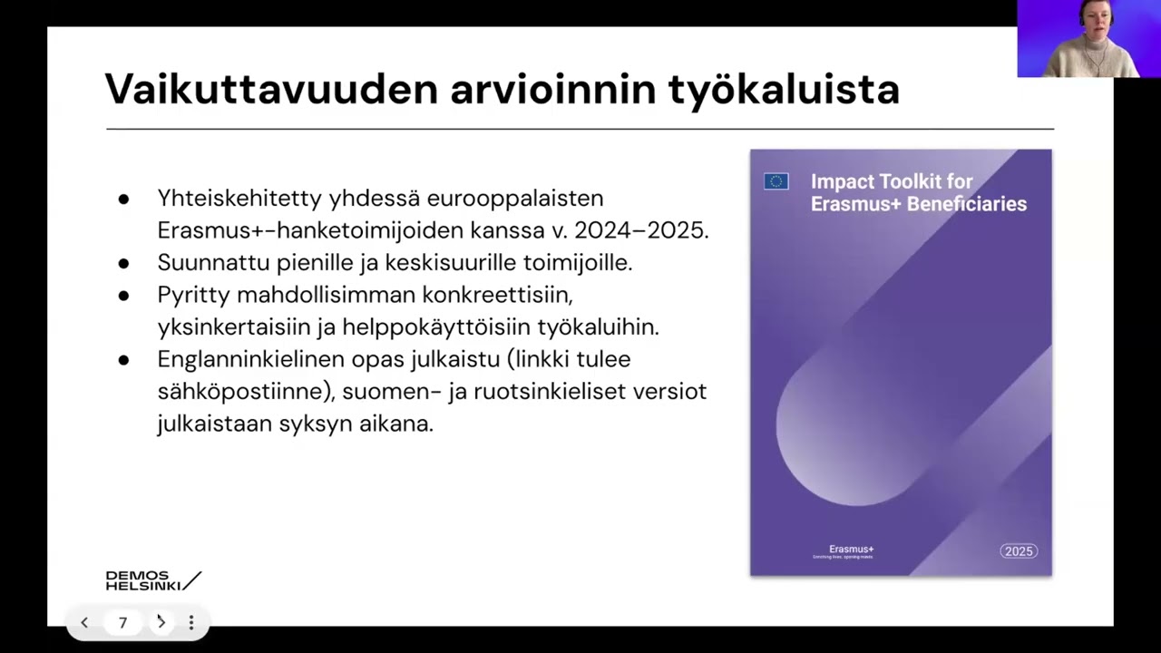 Erasmus+ -vaikuttavuuskoulutus hankehakijoille 10.10.2025