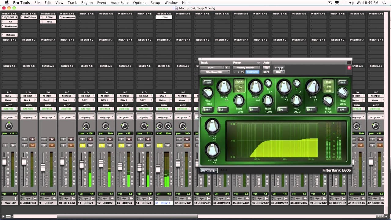 Pro Tools-Mixing Vocals Using Sub-Groups