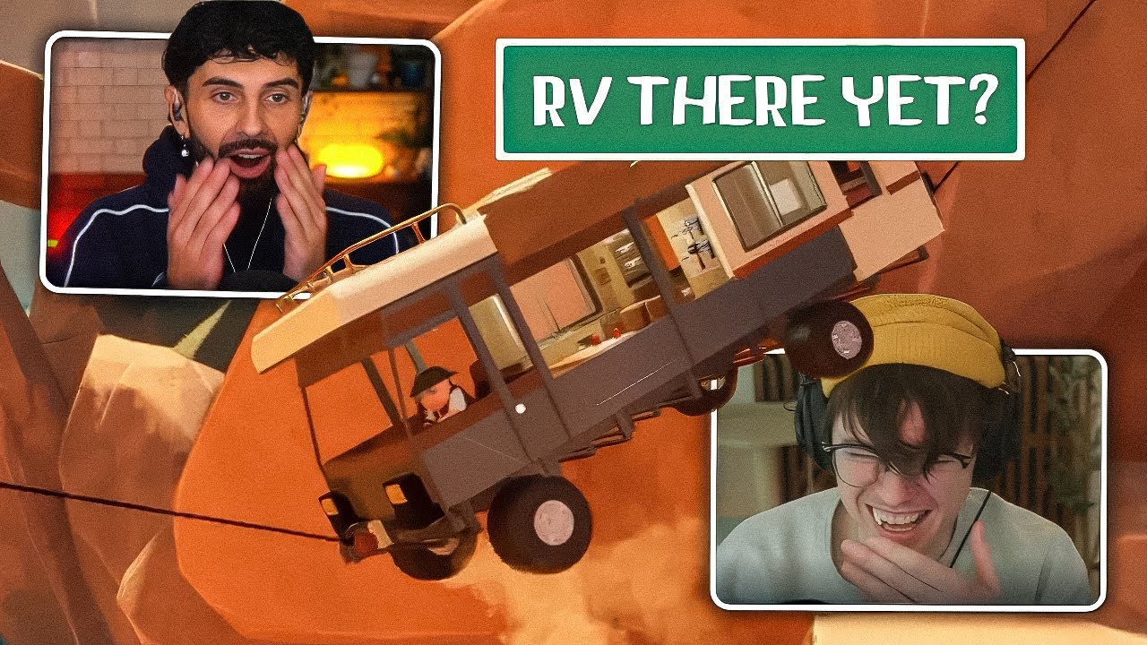 Driving an RV with my good friend Steven.