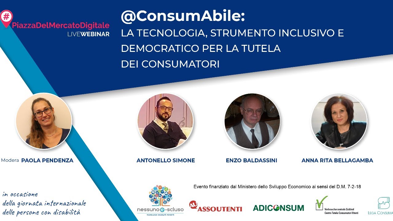 @ConsumAbile: la tecnologia, strumento inclusivo e democratico per la tutela dei consumatori