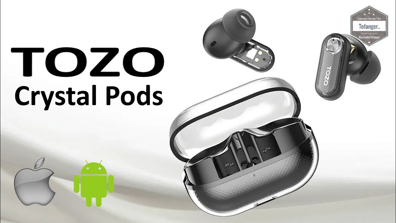 Наушники TOZO Crystal Pods Bluetooth 5.4 - Приложение Tozo - Android и iOS - Распаковка