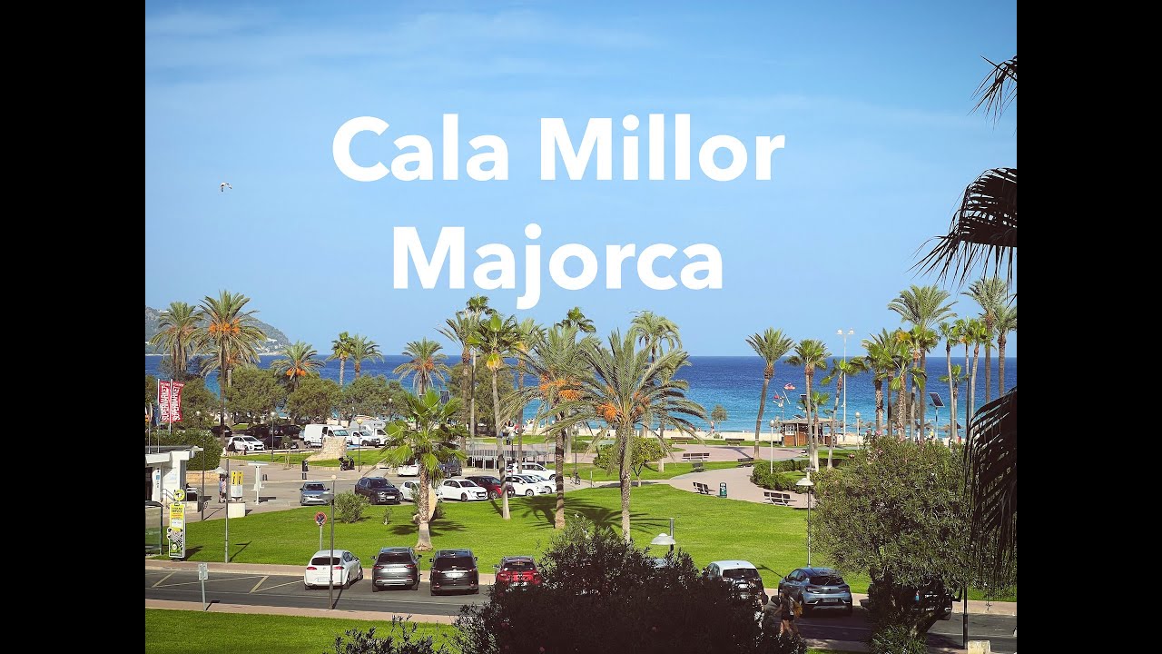 Majorca Cala Millor, beautiful beach, sea, restaurants, Scooter, GoPro and Drone. Watch To the end.