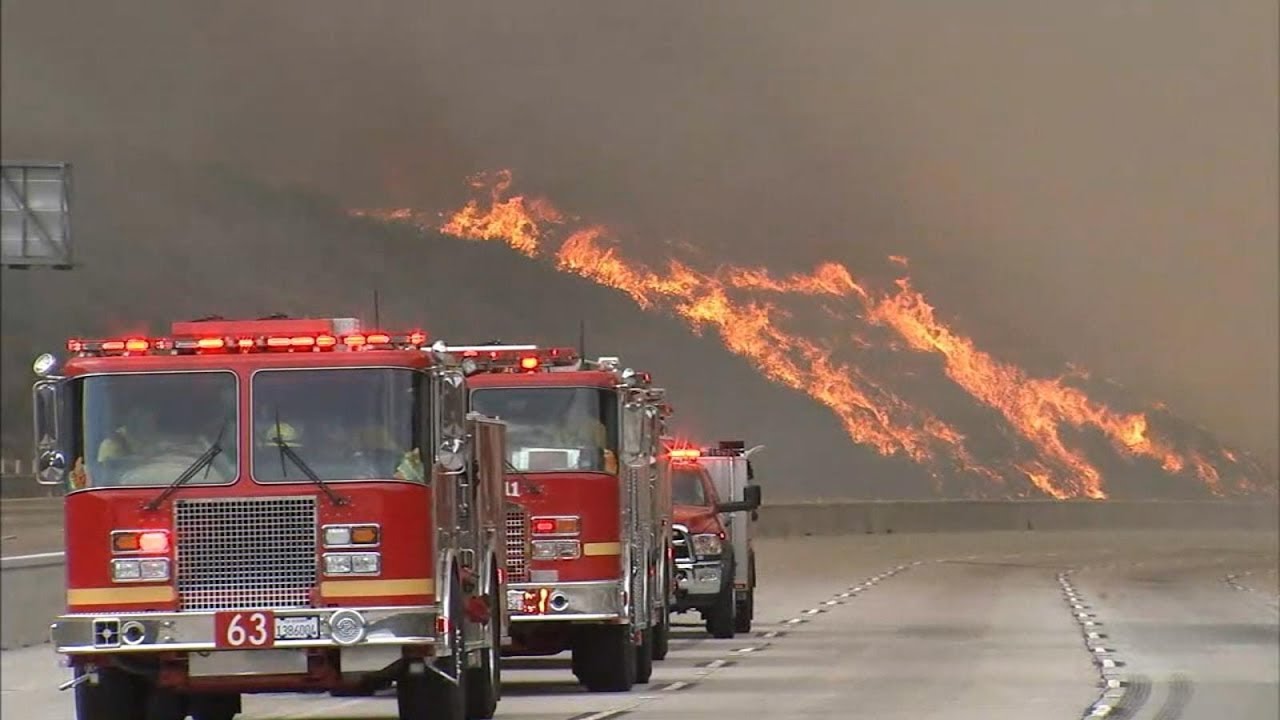 LA battles largest wildfire in city's history