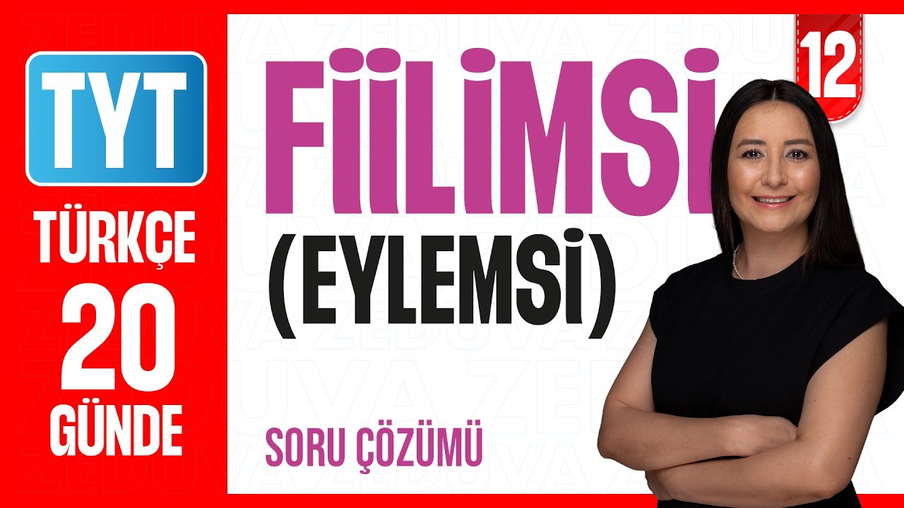 Fiilimsi (Eylemsi) - 20 Günde Dil Bilgisi Kampı - Soru Çözümü - 2026 - 30-31-32. Test Çözümü-12. Gün