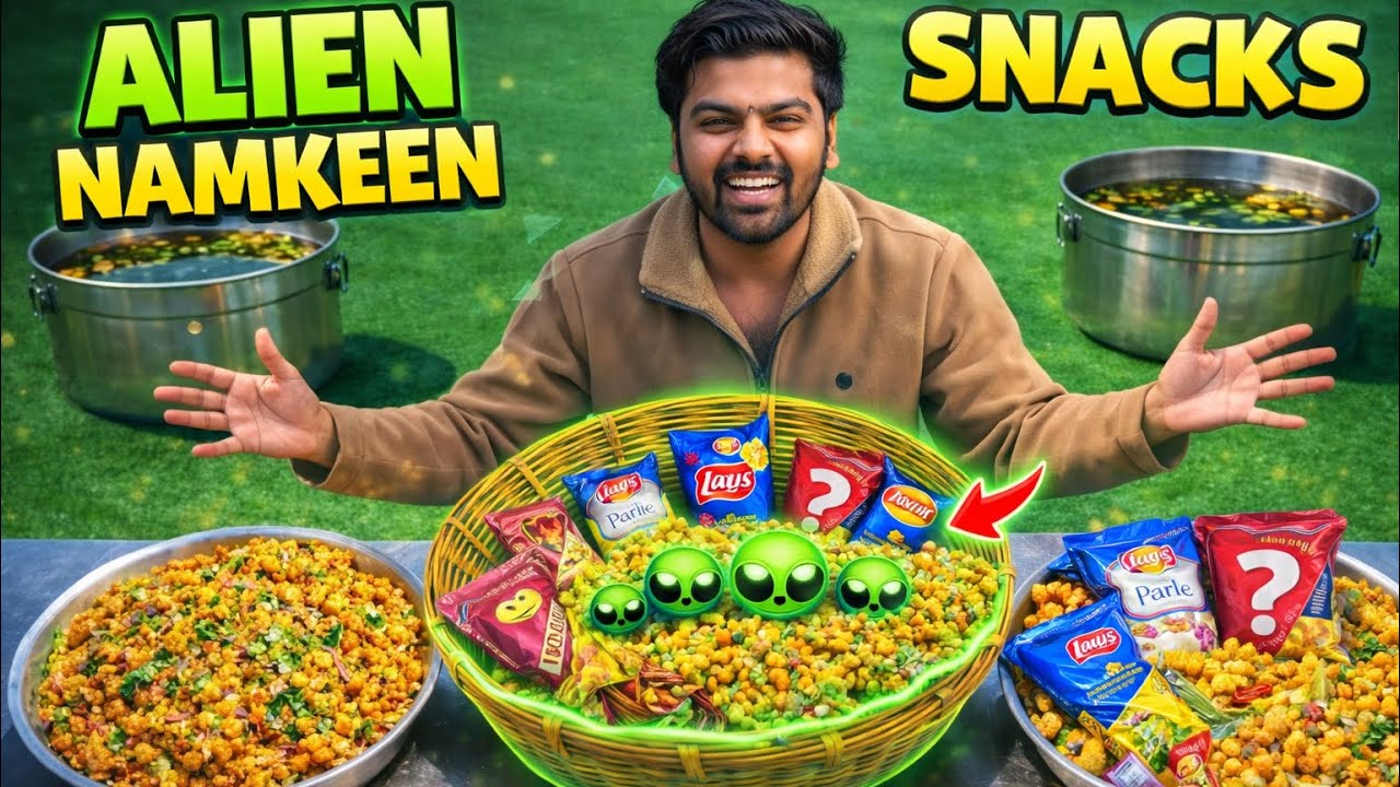 Alien Namkeen taste challenge/ baccho ki full masti