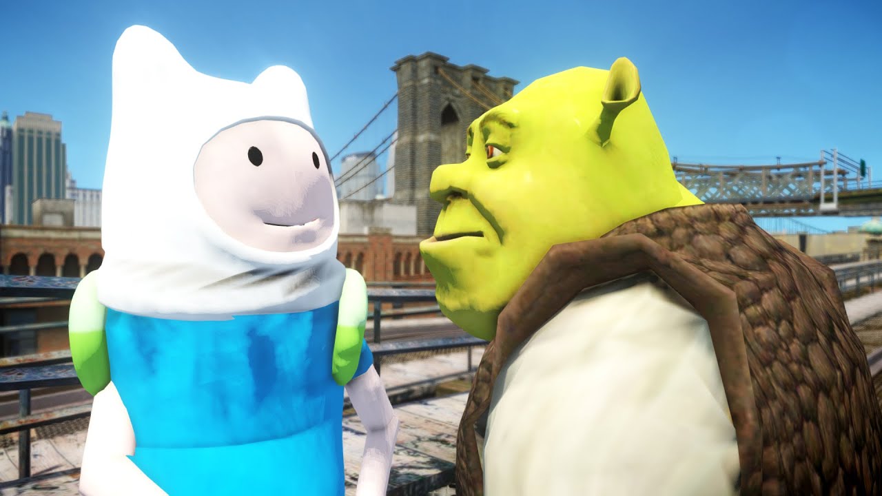 SHREK VS FINN THE HUMAN