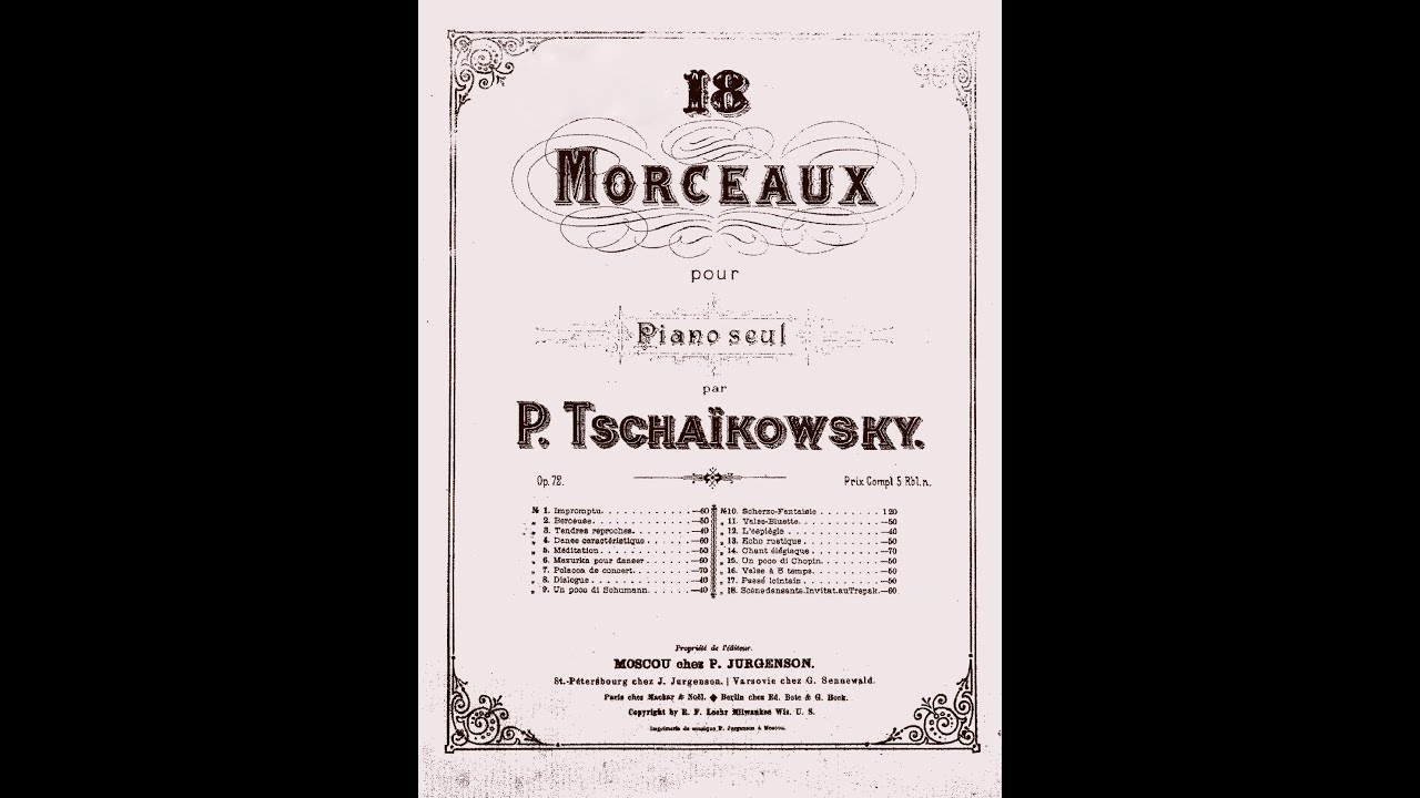 Tchaikovsky - Un poco di Schumann - Alexander Merkulov