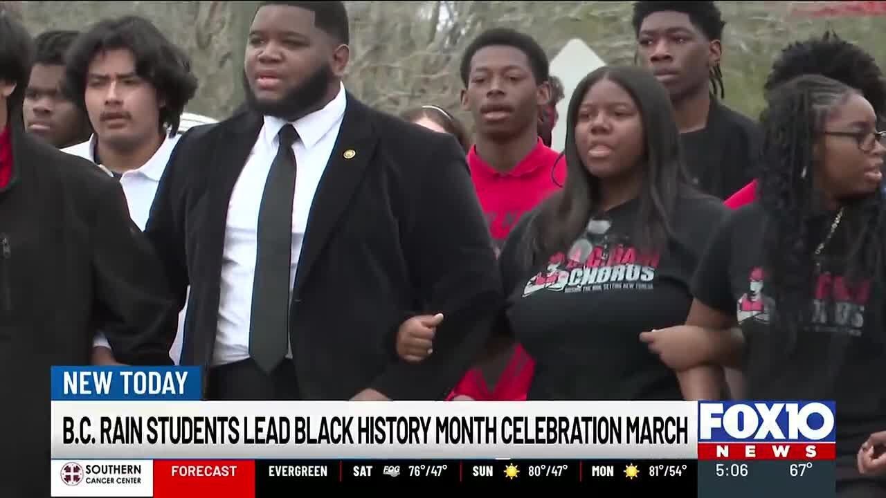 B.C. Rain students march for Black History Month