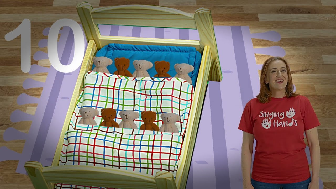 Makaton - TEN IN THE BED - Singing Hands