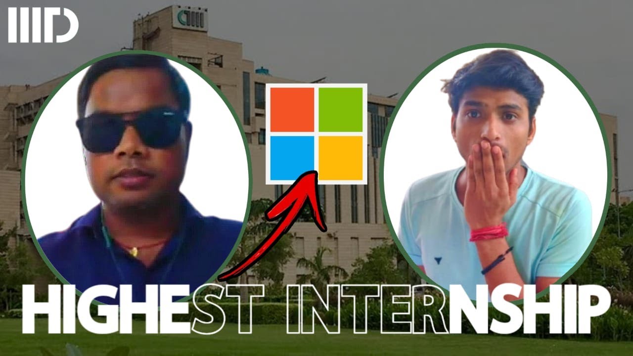 Interview with highest internship package student at IIIT DELHI ft.beingrahuul || @microsoft