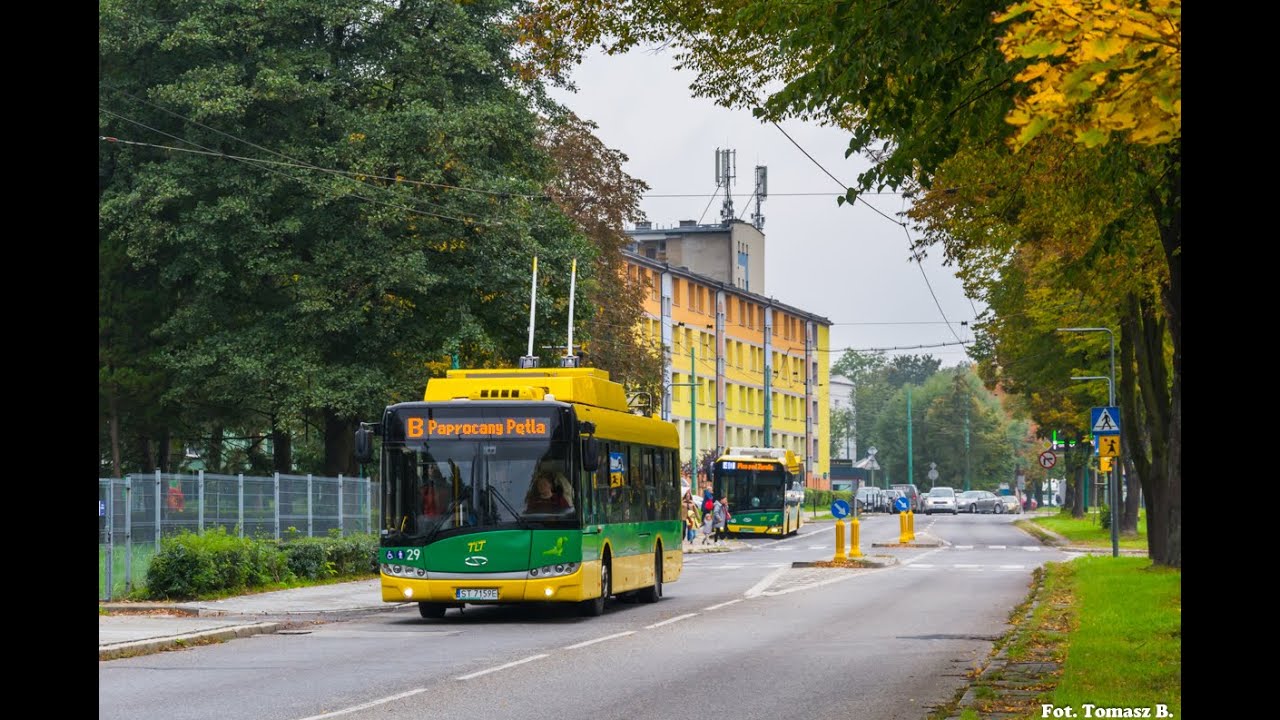 TLT Tychy | Solaris Trollino 12MB #4929 | Linia B (przejazd)