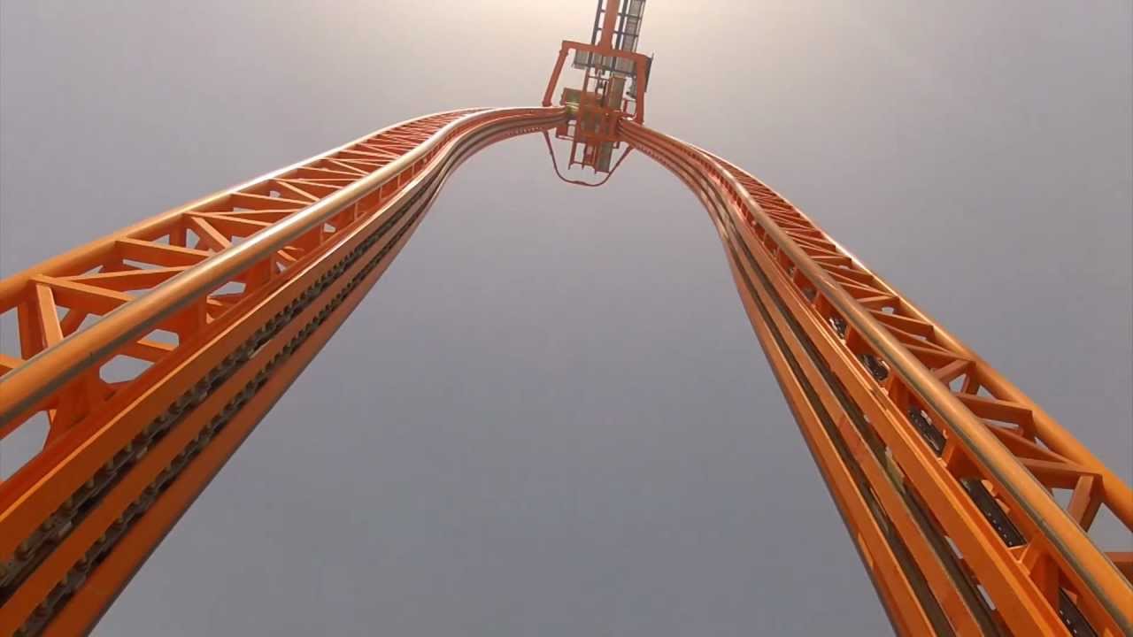 Divertical Front Seat POV Mirabilandia Intamin Water Roller Coaster 1080p HD Италия
