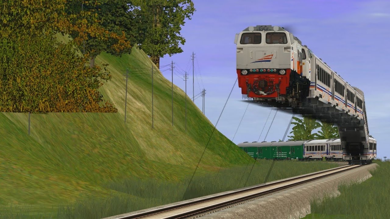 Kereta Api Terbang Seperti Naga Barongsai - Trainz Simulator