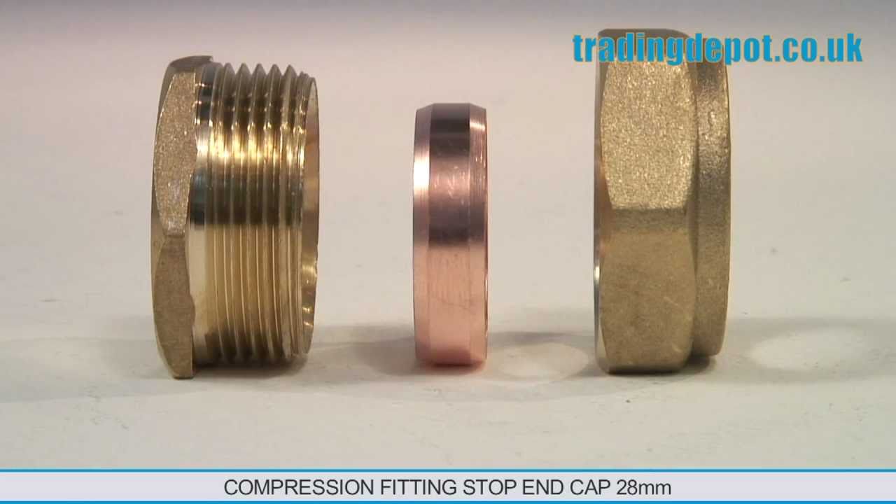 TRADING DEPOT: Compression Fitting Stop End Cap 28mm Part no: CFI323/28