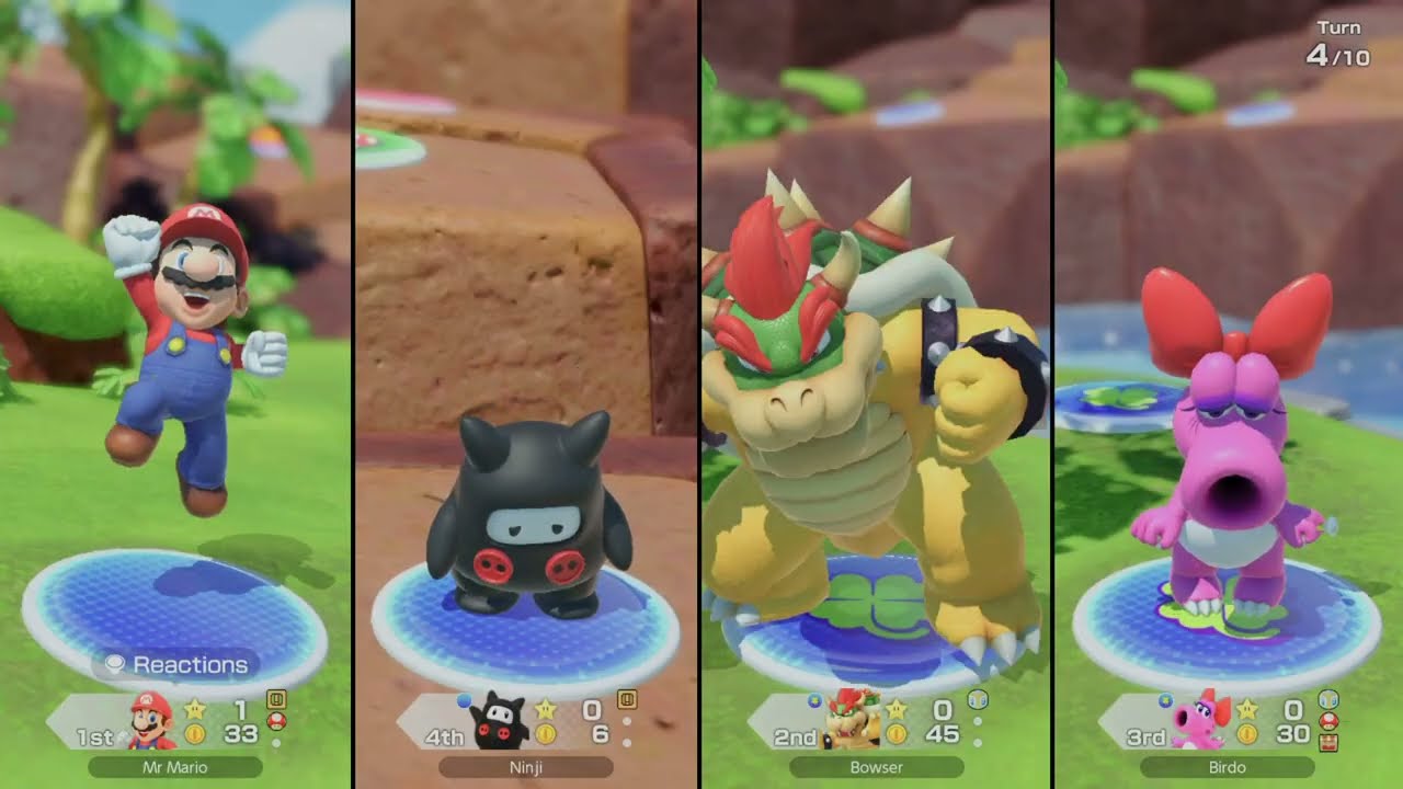 Super Mario Party Jamboree #105 - Mario vs Birdo vs Ninji vs Bowser in Goomba Lagoon