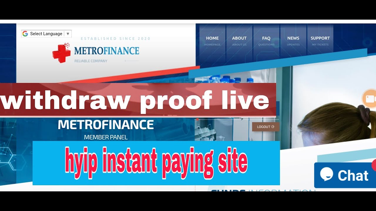 Metrofinance.ltd Withdraw received instantly by pm