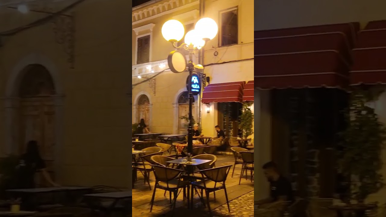 gece işkodra sokakları #işkodra #arnavutluk #gezilecekyerler #balkan  #balkanlar #turkish #travel