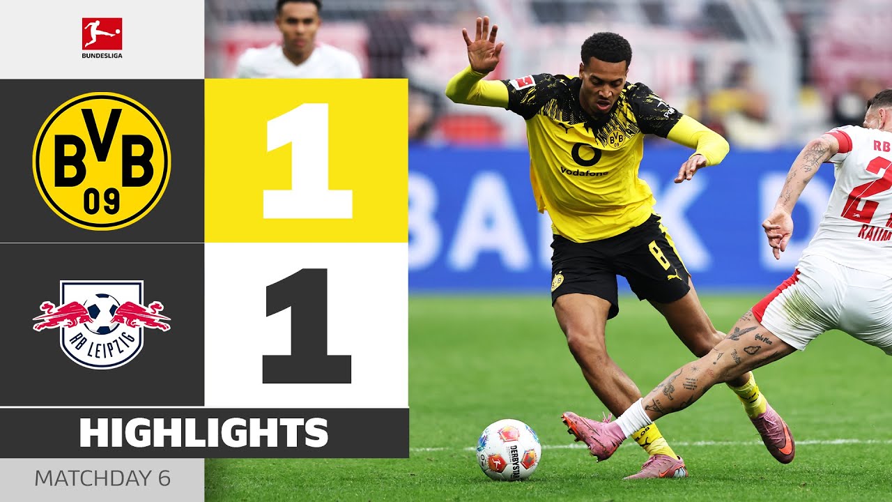 Hard-Fought Draw For The Top | BORUSSIA DORTMUND - RB LEIPZIG | Highlights | MD 6 &ndash; Bundesliga 25/26