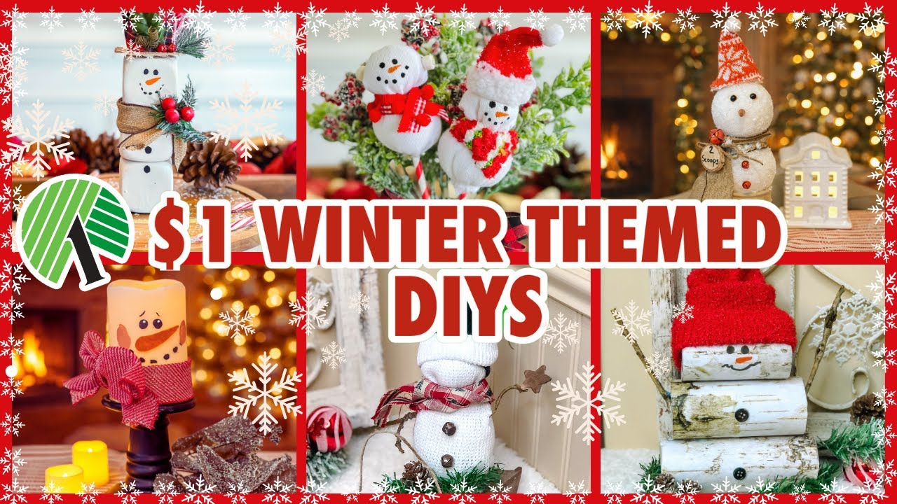 ☃️15 Dollar Tree Winter DIYs | Budget Friendly Snowman DIYs l Easy $1 Crafts on a Budget 2026! ❄️