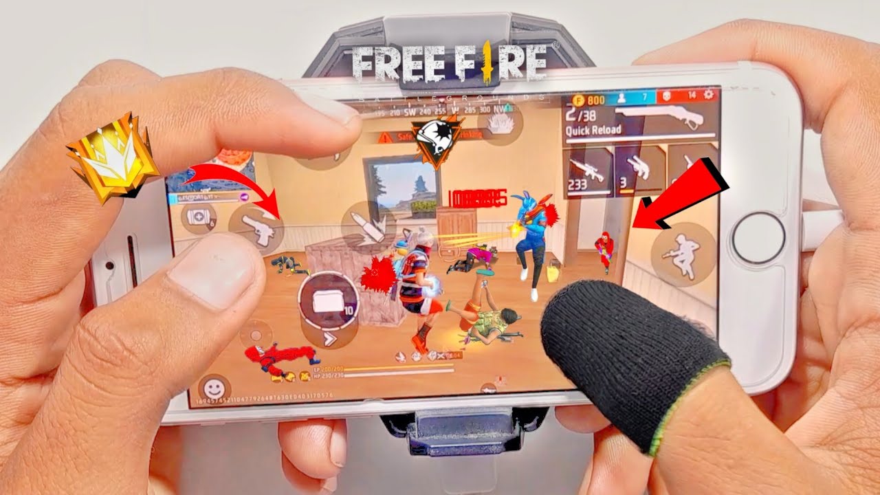 Free fire live | Full handcam IPhone 6s⚙️Settings Free Fire max HUD+DPI+ MACRO 2 gb ram🔥Part-198