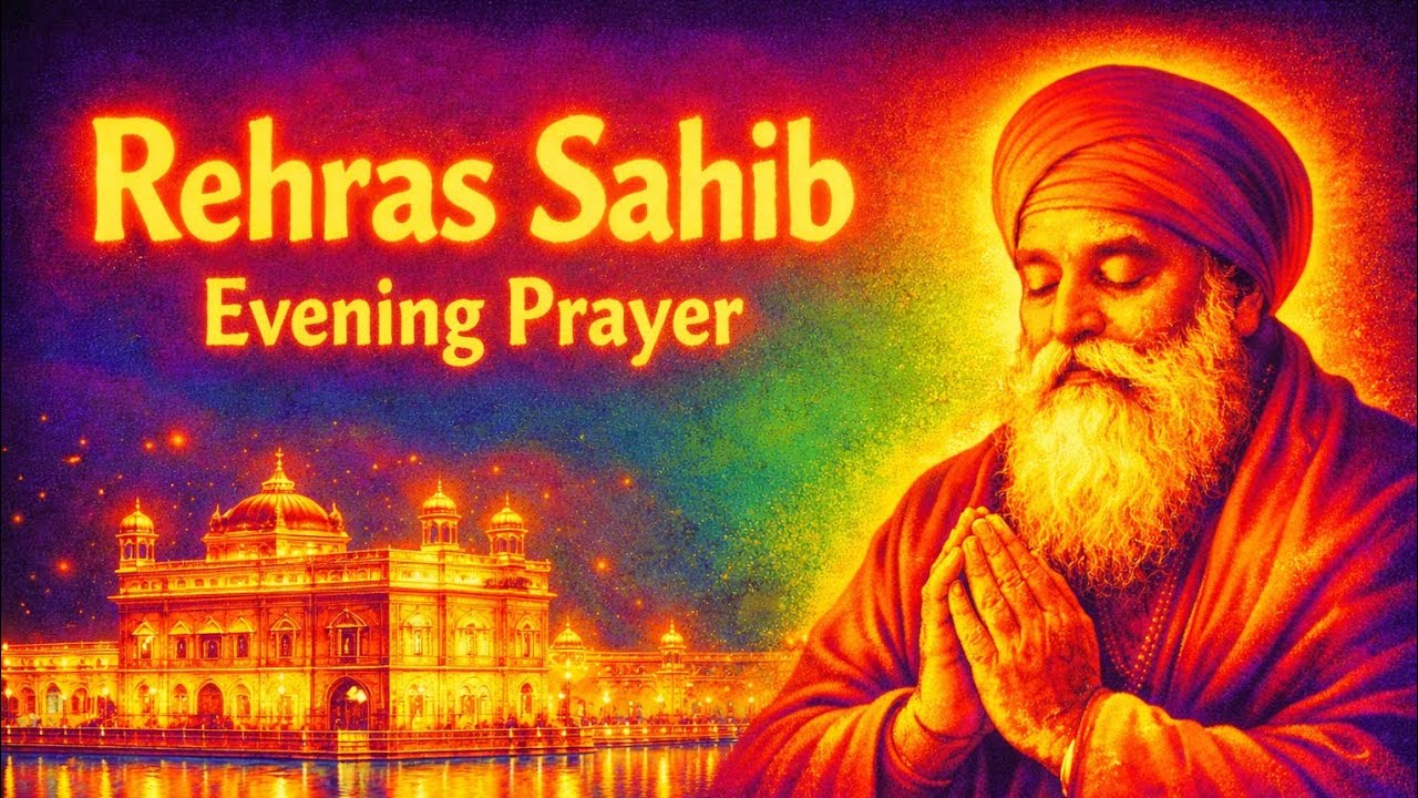 rehras Sahib Ji da path evening prayer #rehrassahib#livegurbani