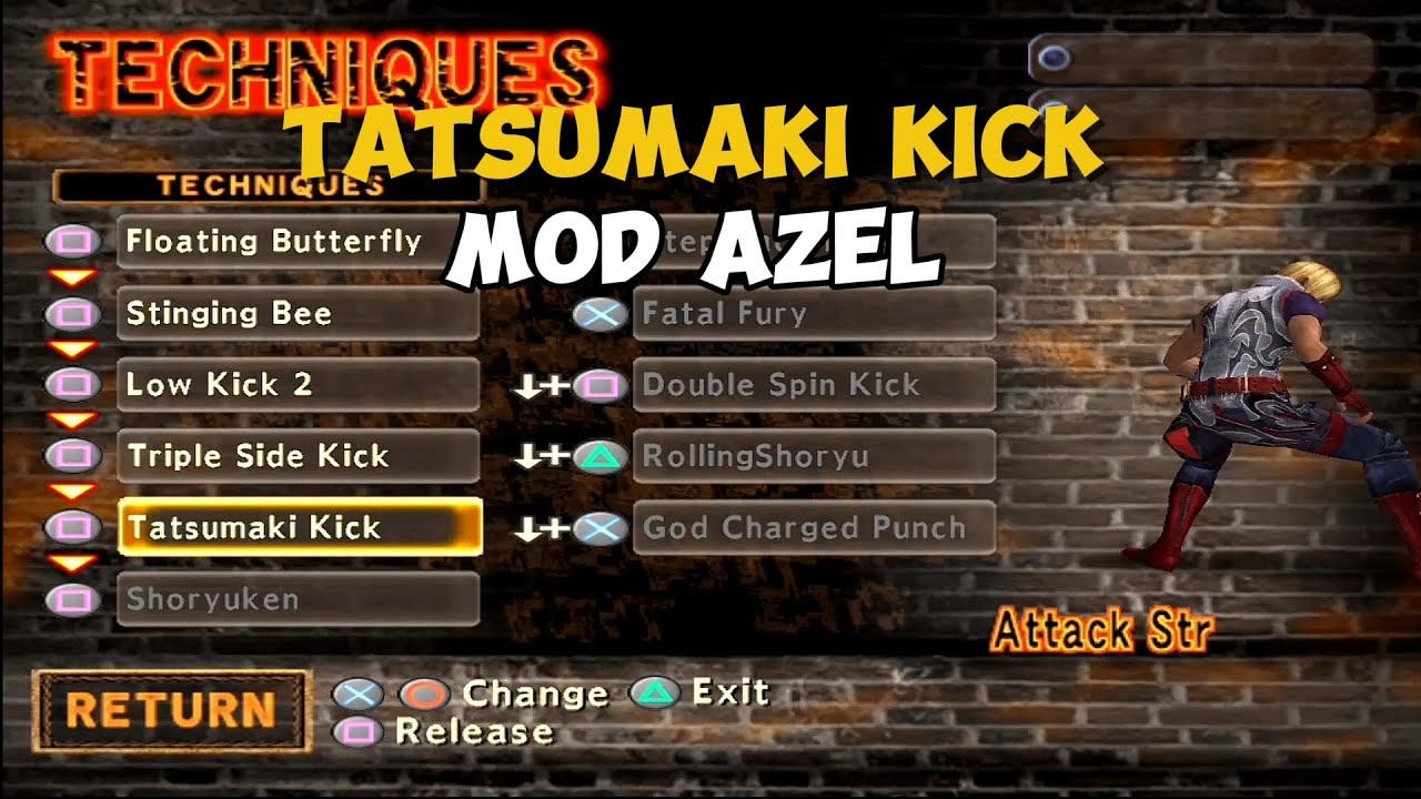 Combo God Hand Paling Enak Tatsumaki Kick + Shoryuken
