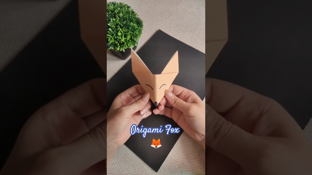 Easy Origami Fox Tutorial - Paper fox no glue #origami #art #animals #diy