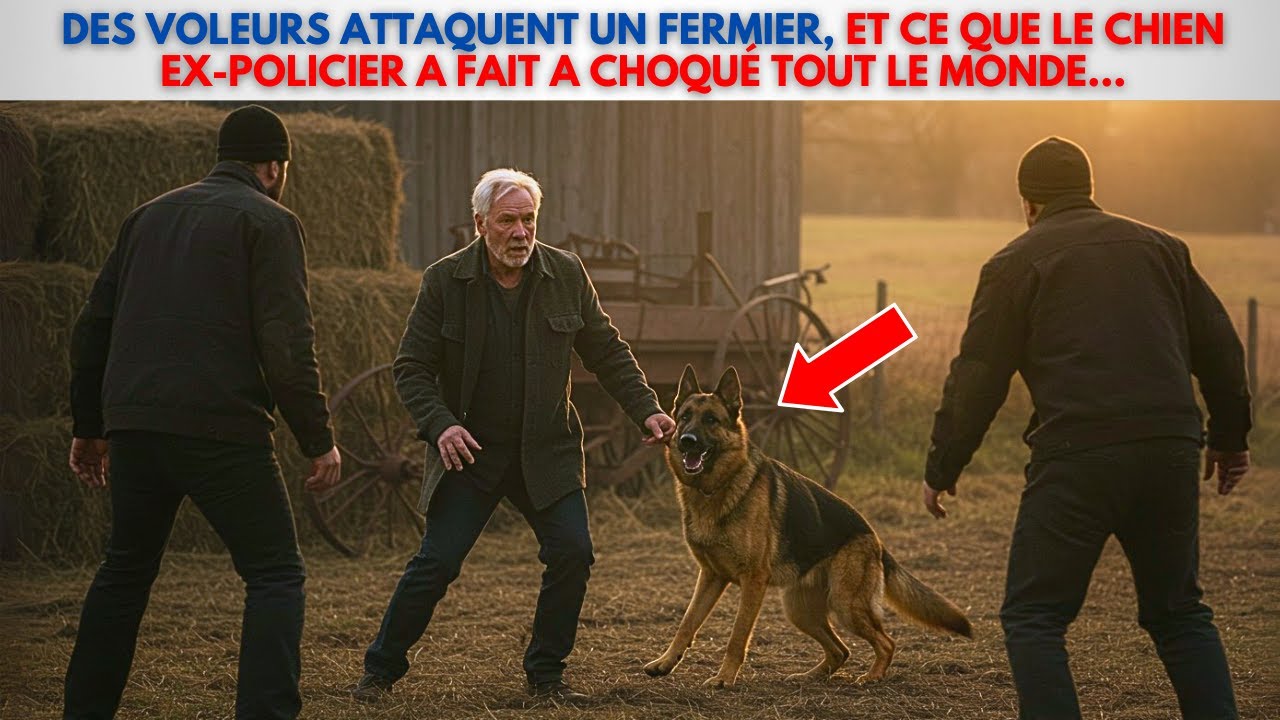 Des voleurs attaquent un fermier, et ce que le chien ex-policier a fait a choqu&eacute; tout le monde...