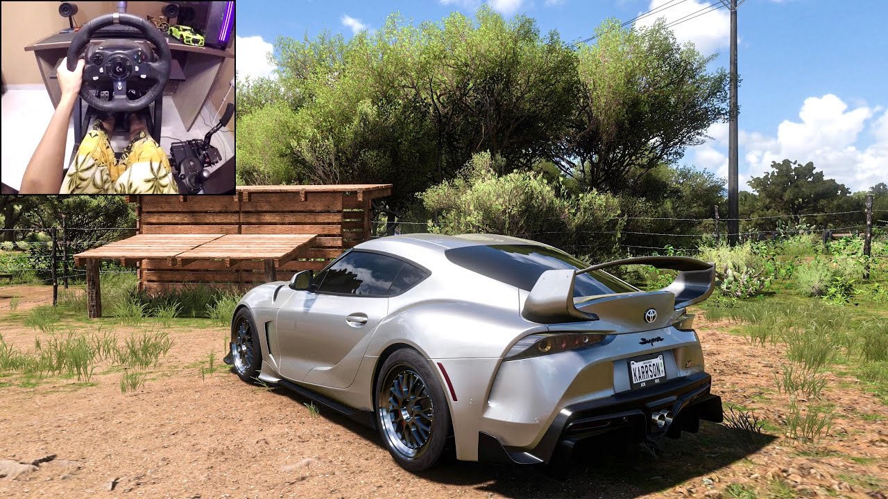 Modified Toyota GR Supra - Forza Horizon 5 | Logitech g920 gameplay