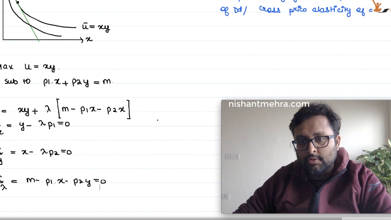Cobb Douglas Utility function : Demand curve /Normal Good/Substitutes or Complements/Elasticity |2|