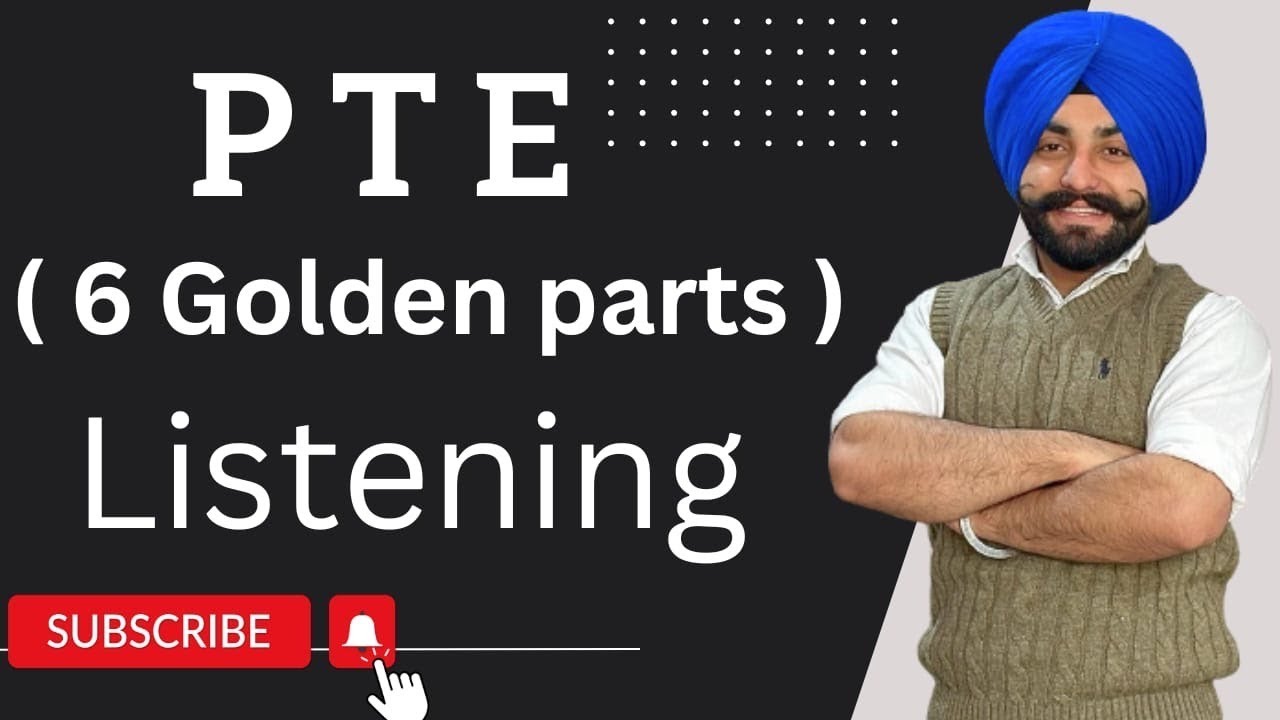 PTE listening 6 golden parts in 2024, how to improve listening ( Gurwinder sir )