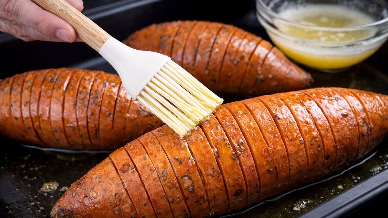 Я больше не жарю сладкий картофель! Муж просит готовить это каждый день! Вкусный ужин!