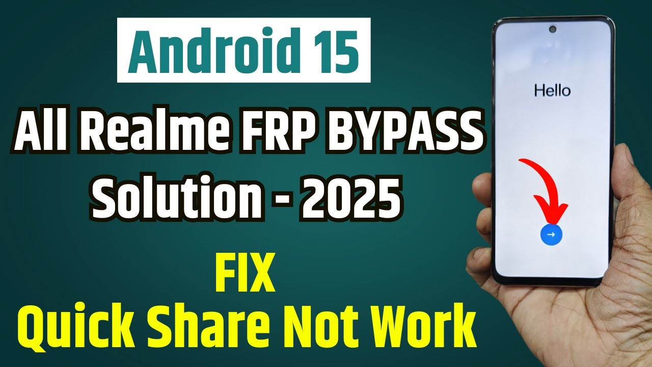 Android 15 👉 All Realem FRP Bypass - New Trick 2025 - Realme P3 5G Frp Unlock Android 15