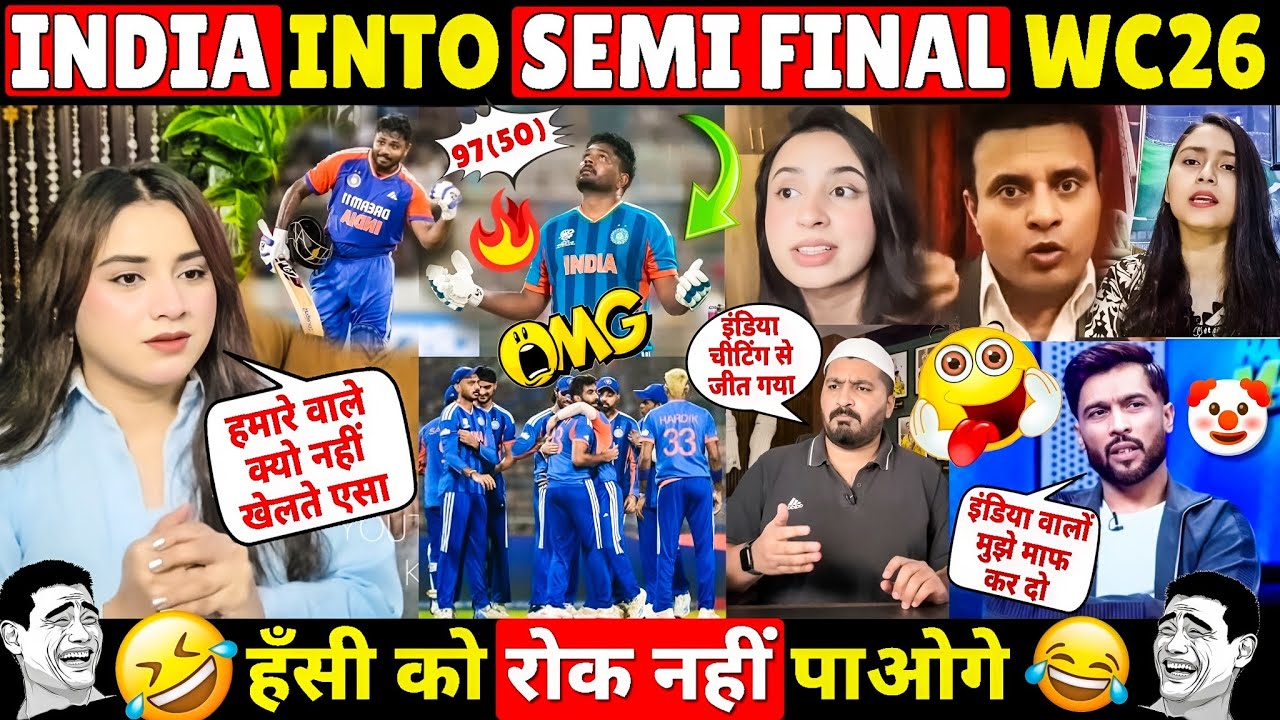 🔥 INDIA QUALIFIED FOR SEMI FINAL OF T20 WORLD CUP 2026 AFTER BEATING WEST INDIES 🤣 PAKISTANI CRYING