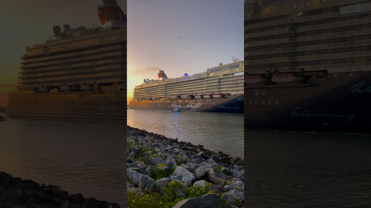 Mein Schiff 6 departing Port Canaveral! #meinschiff6 #portcanaveral