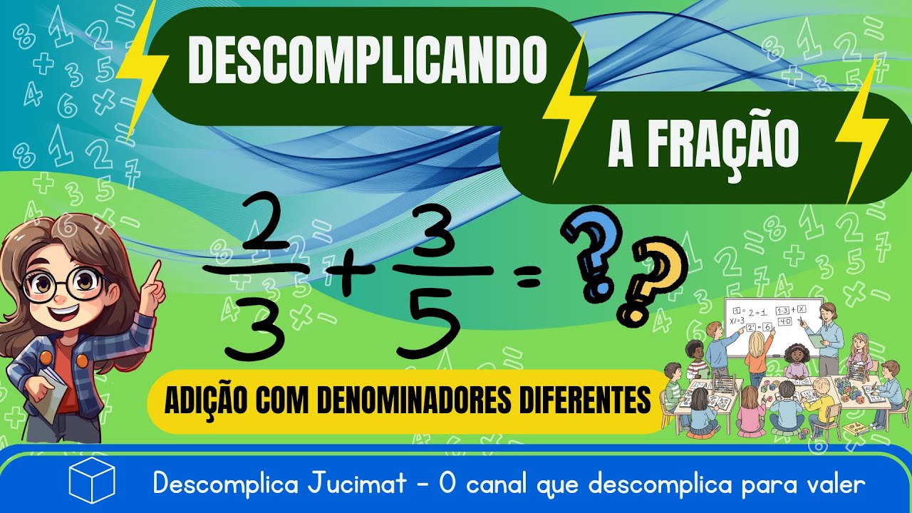 Quase todo mundo ERRA na soma de frações 😱 | Denominadores diferentes