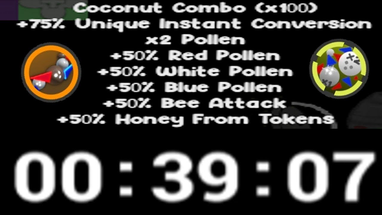World Record fastest 0-100x Combo Coconuts | Roblox Bee Swarm Simulator