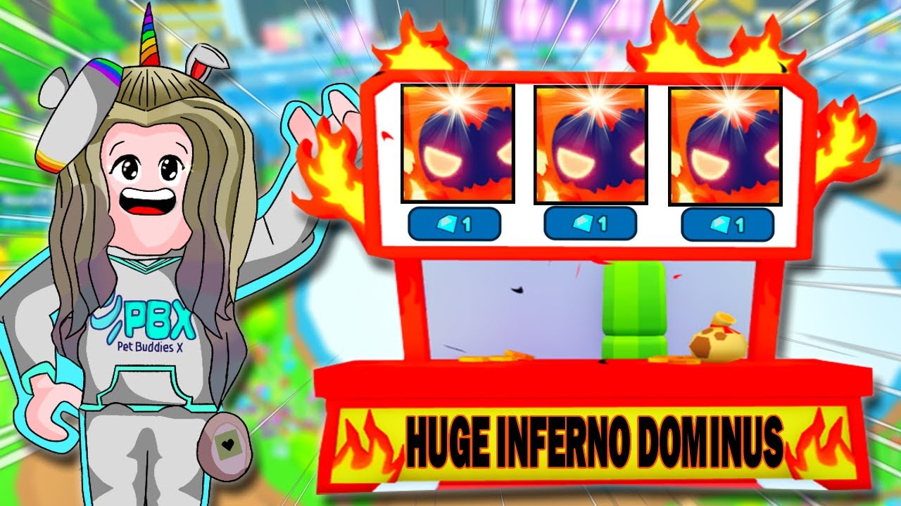 HUGE INFERNO DOMINUS SA TRADING BOOTH FOR 1 GEM?! Pet Simulator X - Roblox